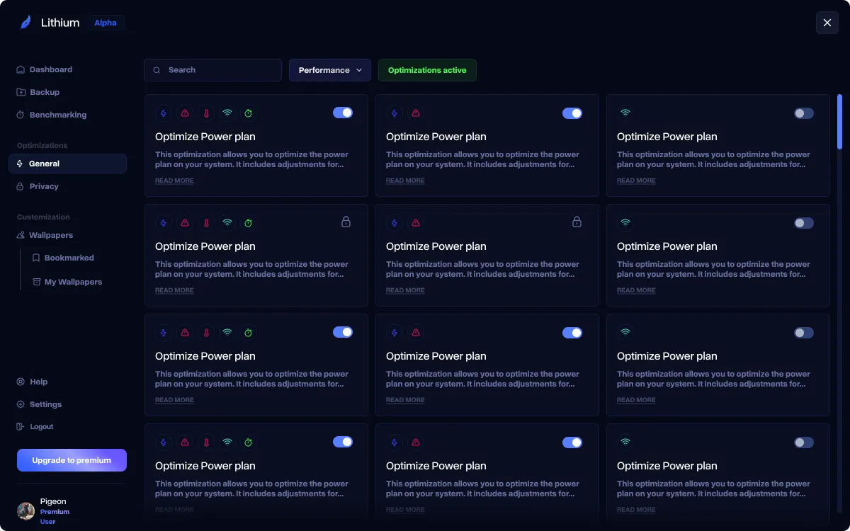 Lithium screenshot 2